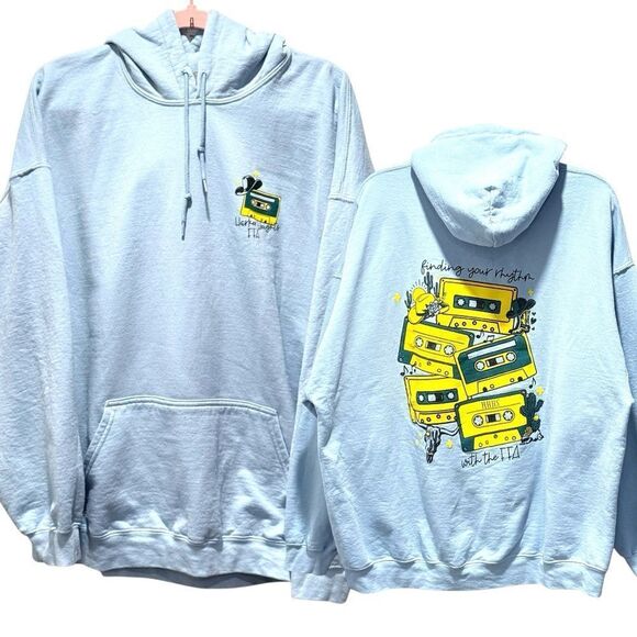 Gildan Other - Gildan “finding your rhythmic” unisex blue pullover hoodie confort winter 2XL